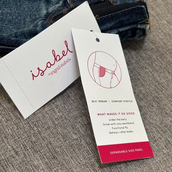 Under Belly 90's Straight Maternity Pants - Isabel Maternity by Ingrid & Isabel™ - Picture 6 of 9